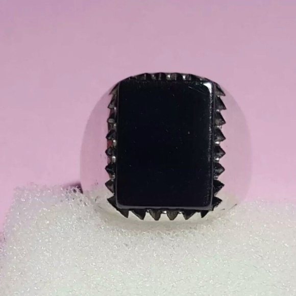 925 Sterling Silver Turkish Handmade SPECIAL Onyx - Picture 1 of 5